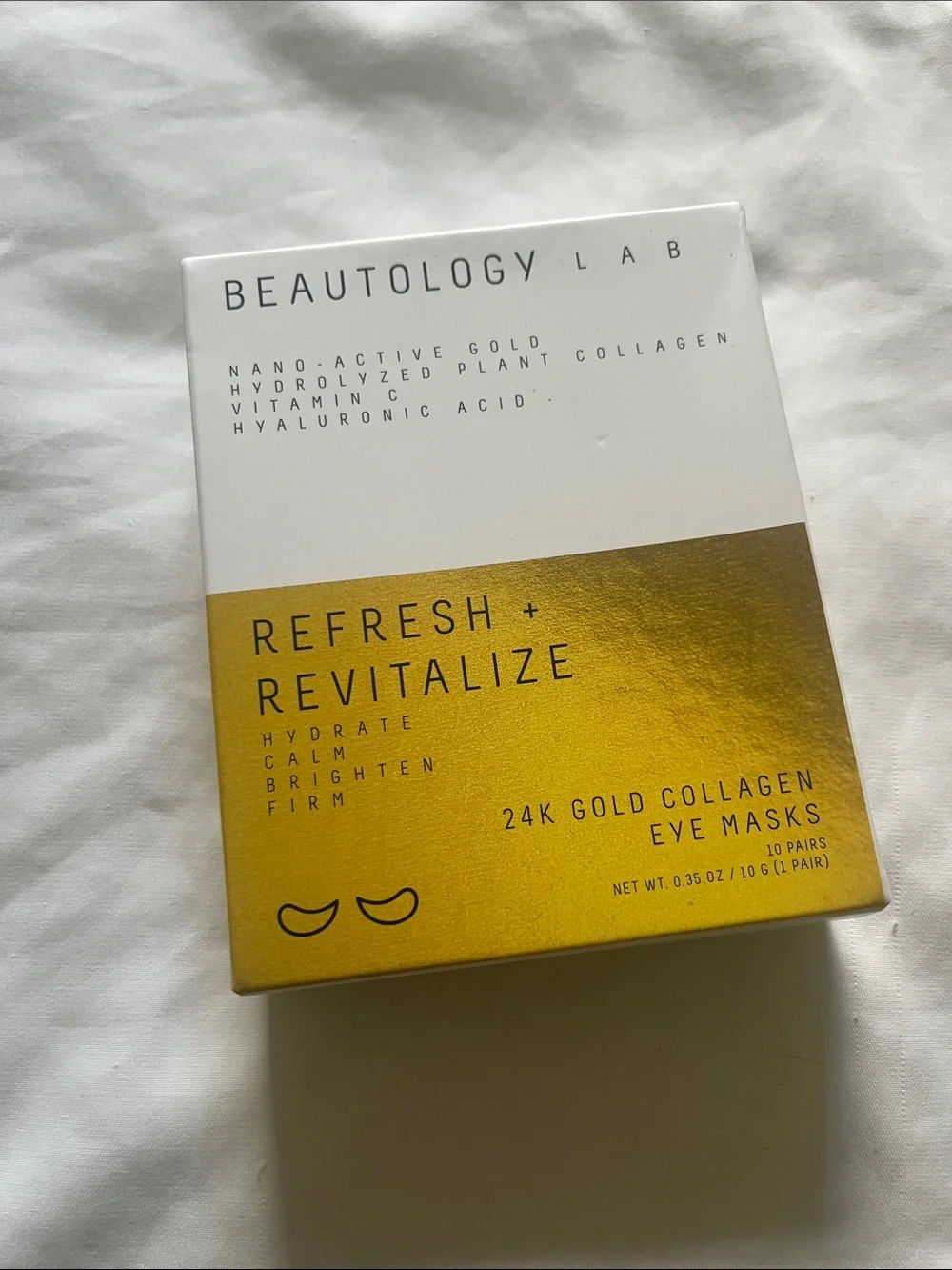 Refresh + Revitalize 24K Gold Collagen Eye Masks — Gold